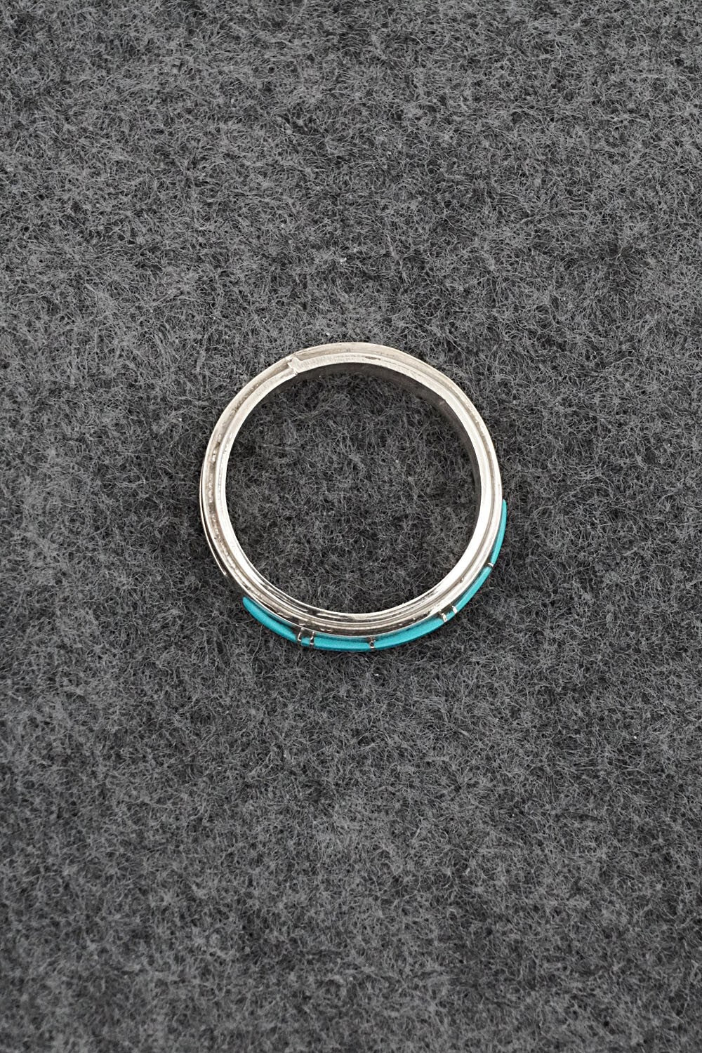 Turquoise & Sterling Silver Ring - Wilbert Muskett Jr. - Size 9.5
