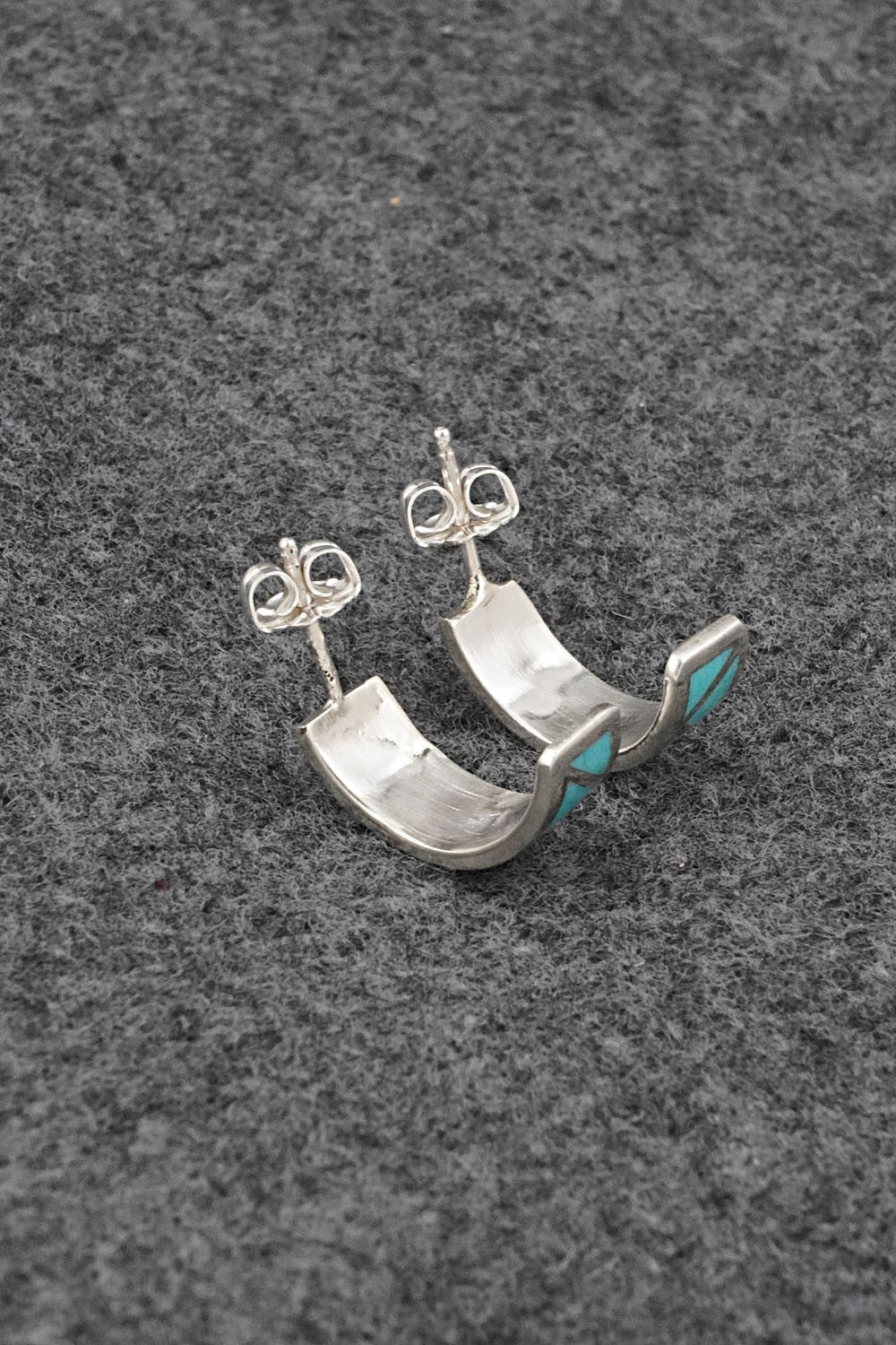 Turquoise & Sterling Silver Earrings - Charlene Sice