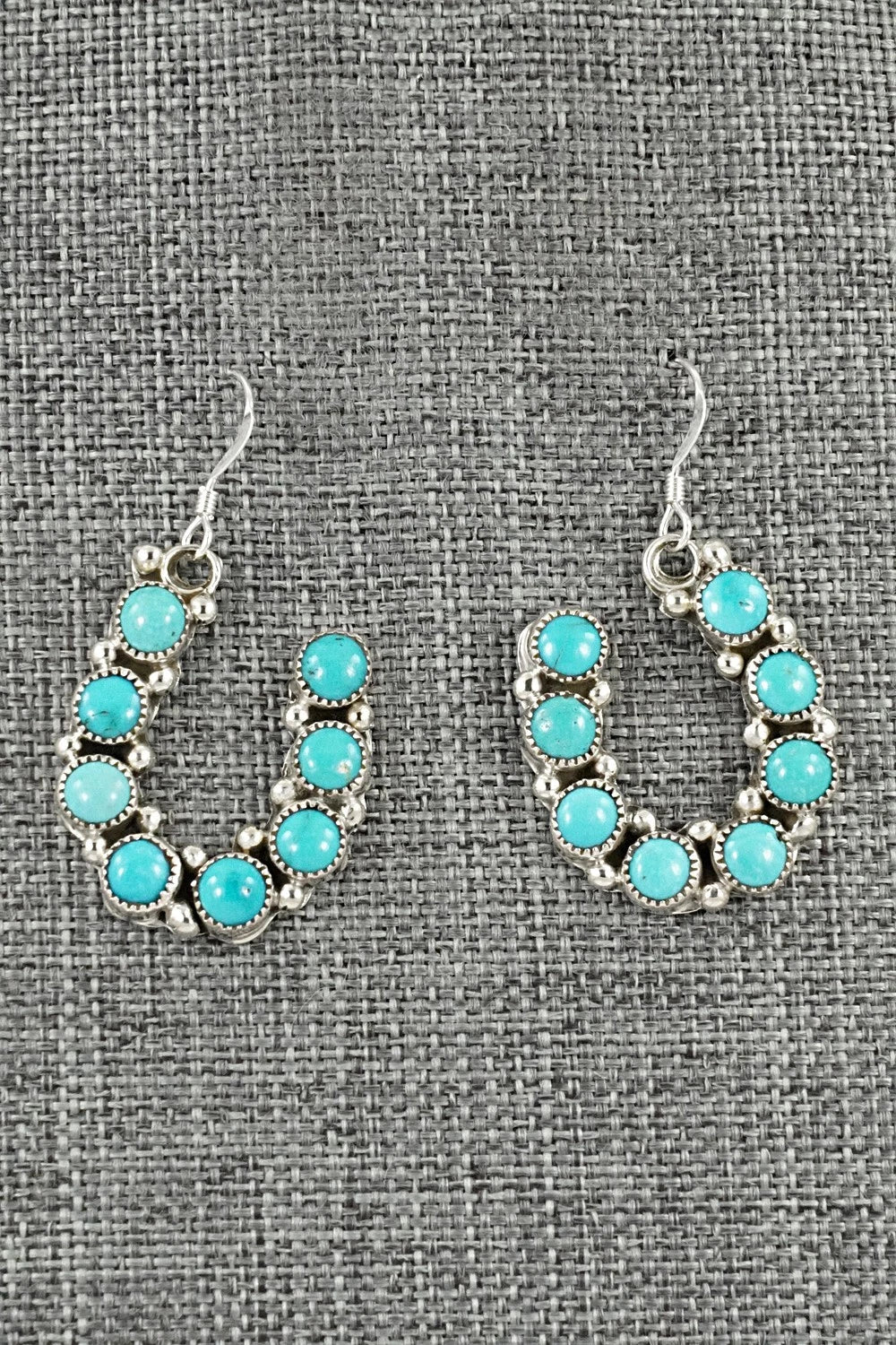 Turquoise & Sterling Silver Earrings - Angie Platero