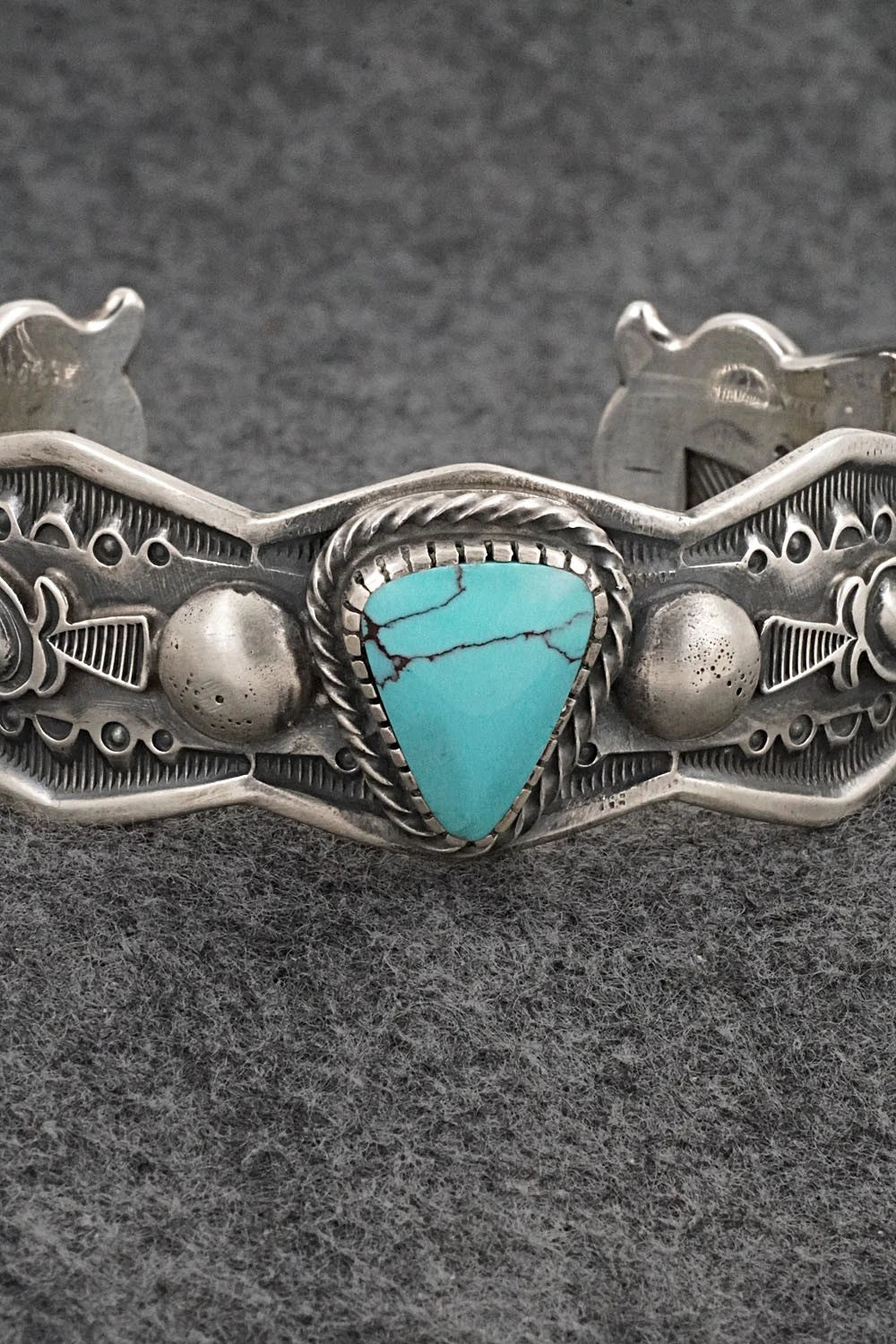 Turquoise & Sterling Silver Bracelet - Roland Dixson