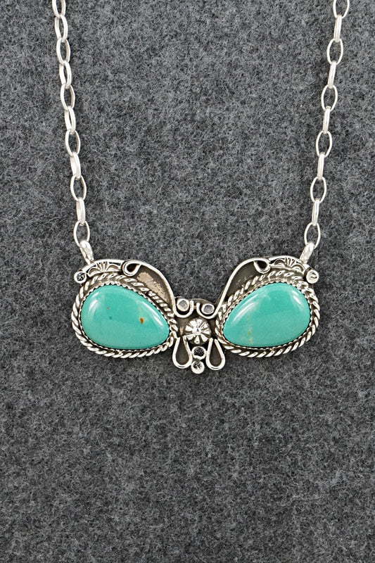 Turquoise & Sterling Silver Necklace - Phil Nez