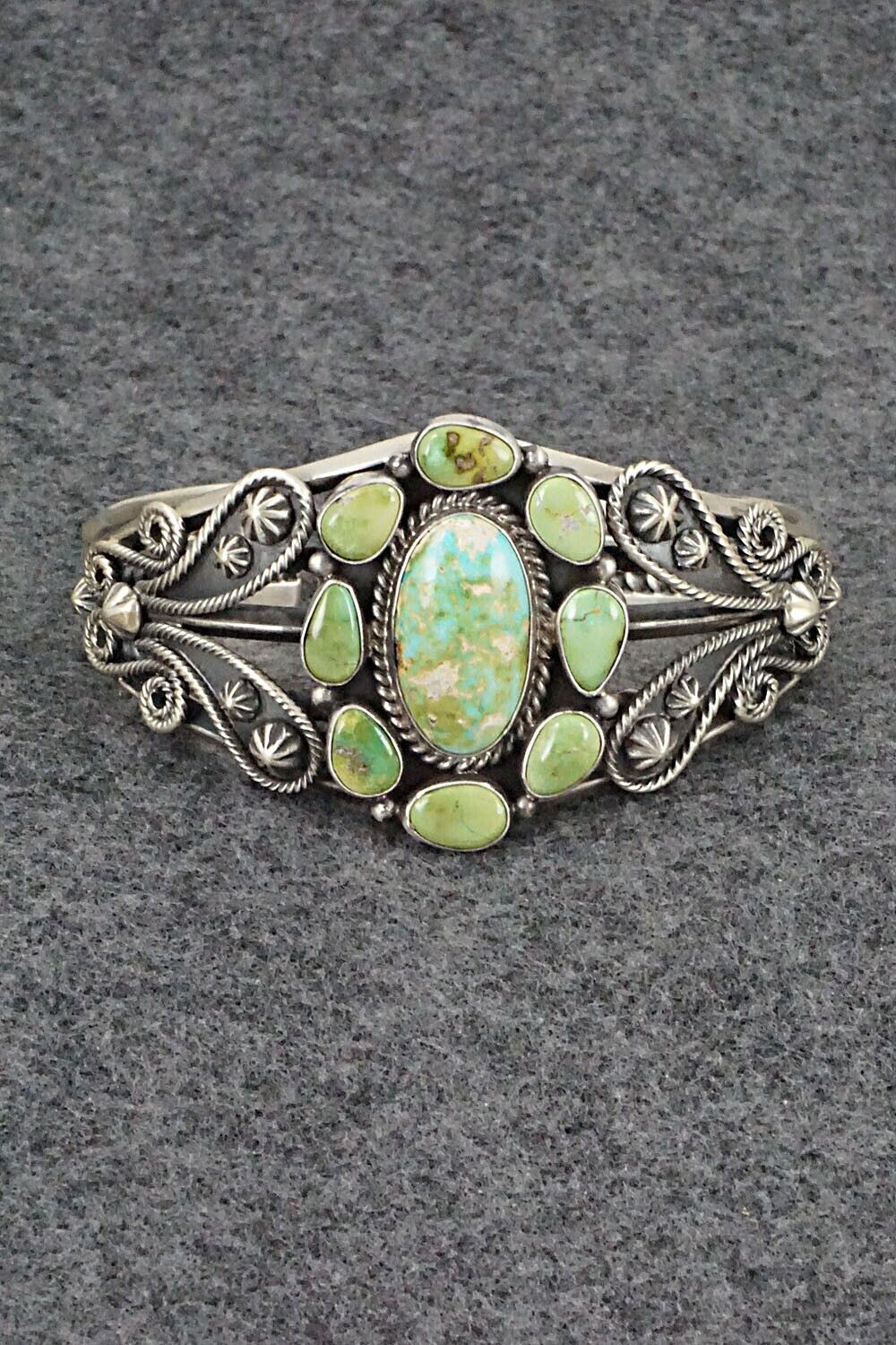 Turquoise & Sterling Silver Bracelet - Derrick Gordon