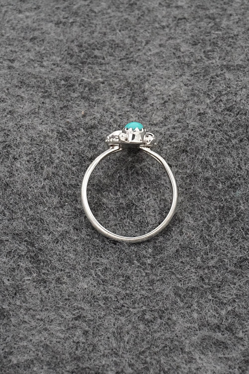 Turquoise and Sterling Silver Ring - Judy Largo - Size 7