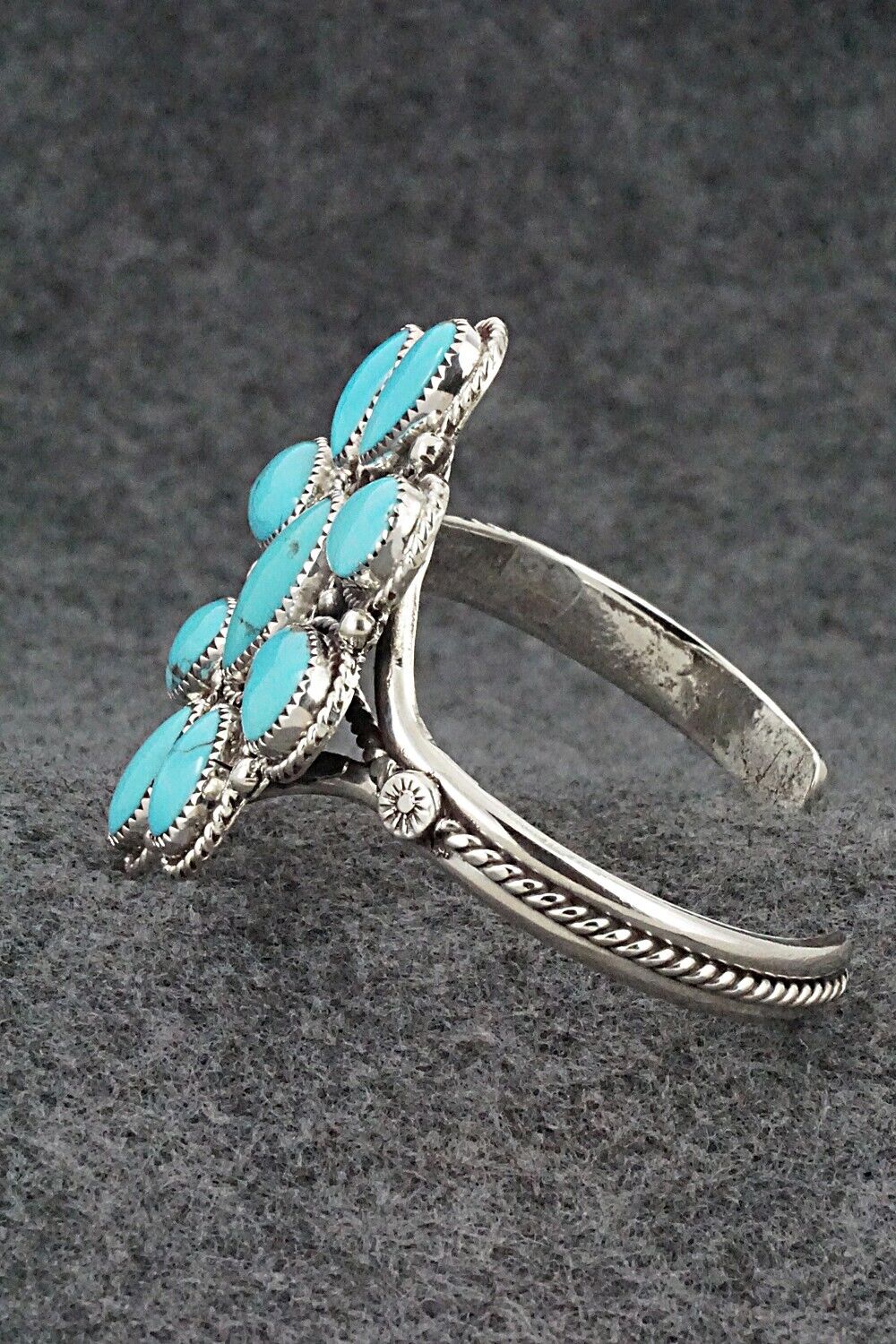 Turquoise & Sterling Silver Bracelet - Ernest Hawthorne