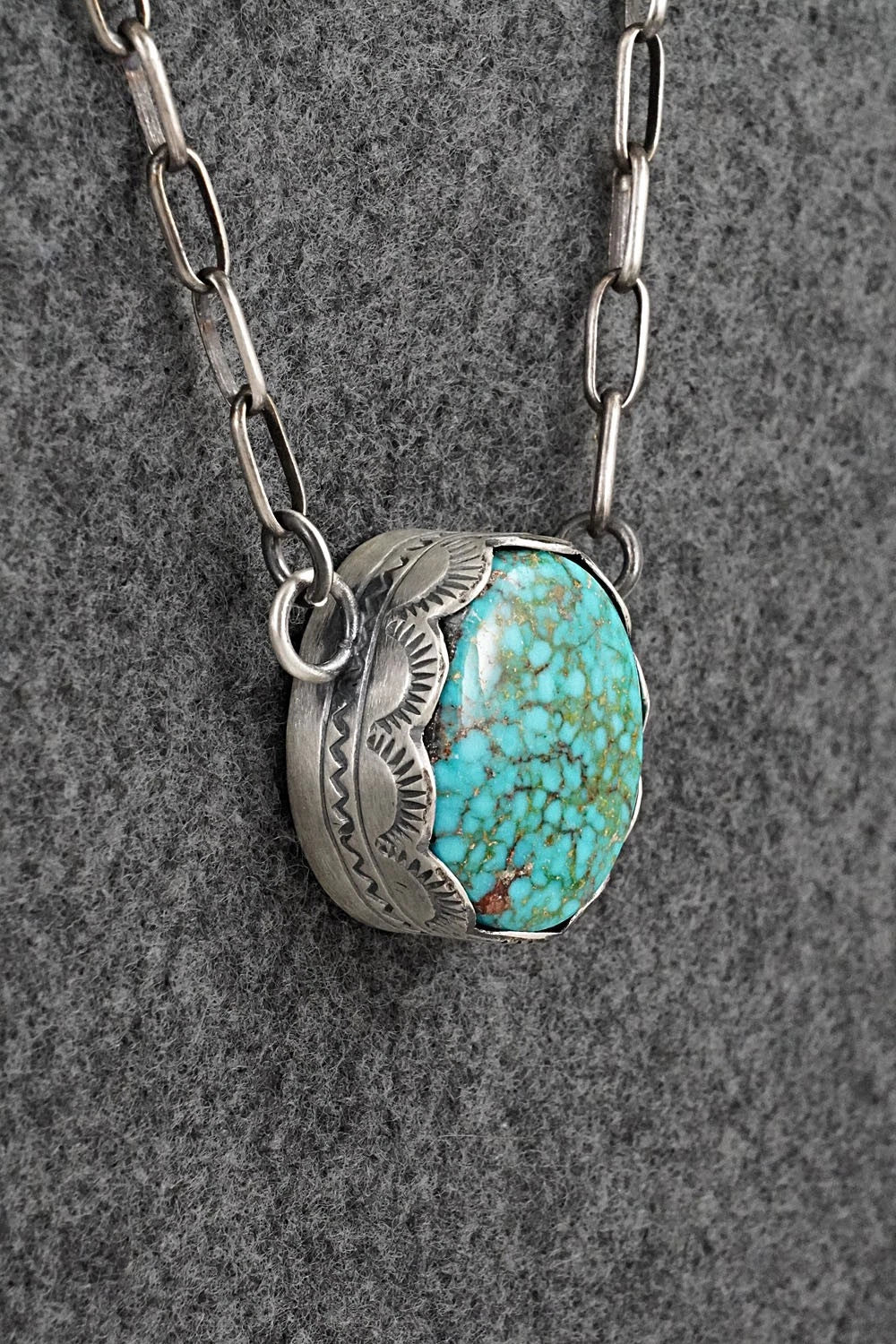 Turquoise & Sterling Silver Necklace - Randy Boyd