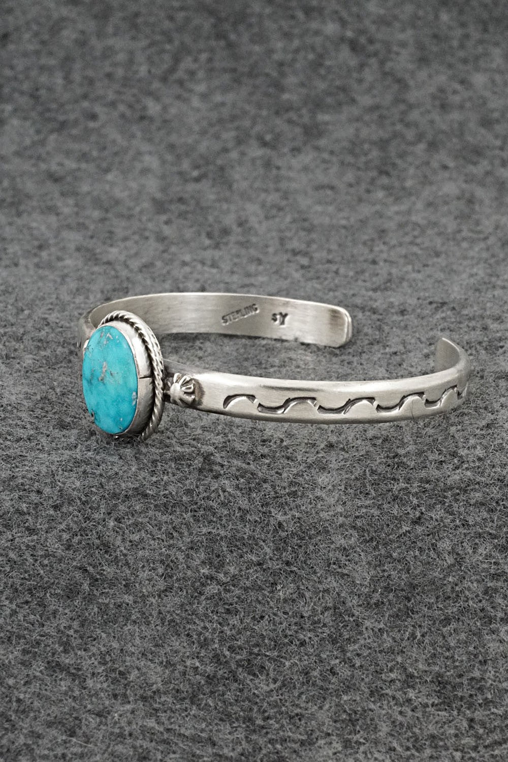 Turquoise & Sterling Silver Bracelet - Samuel Yellowhair