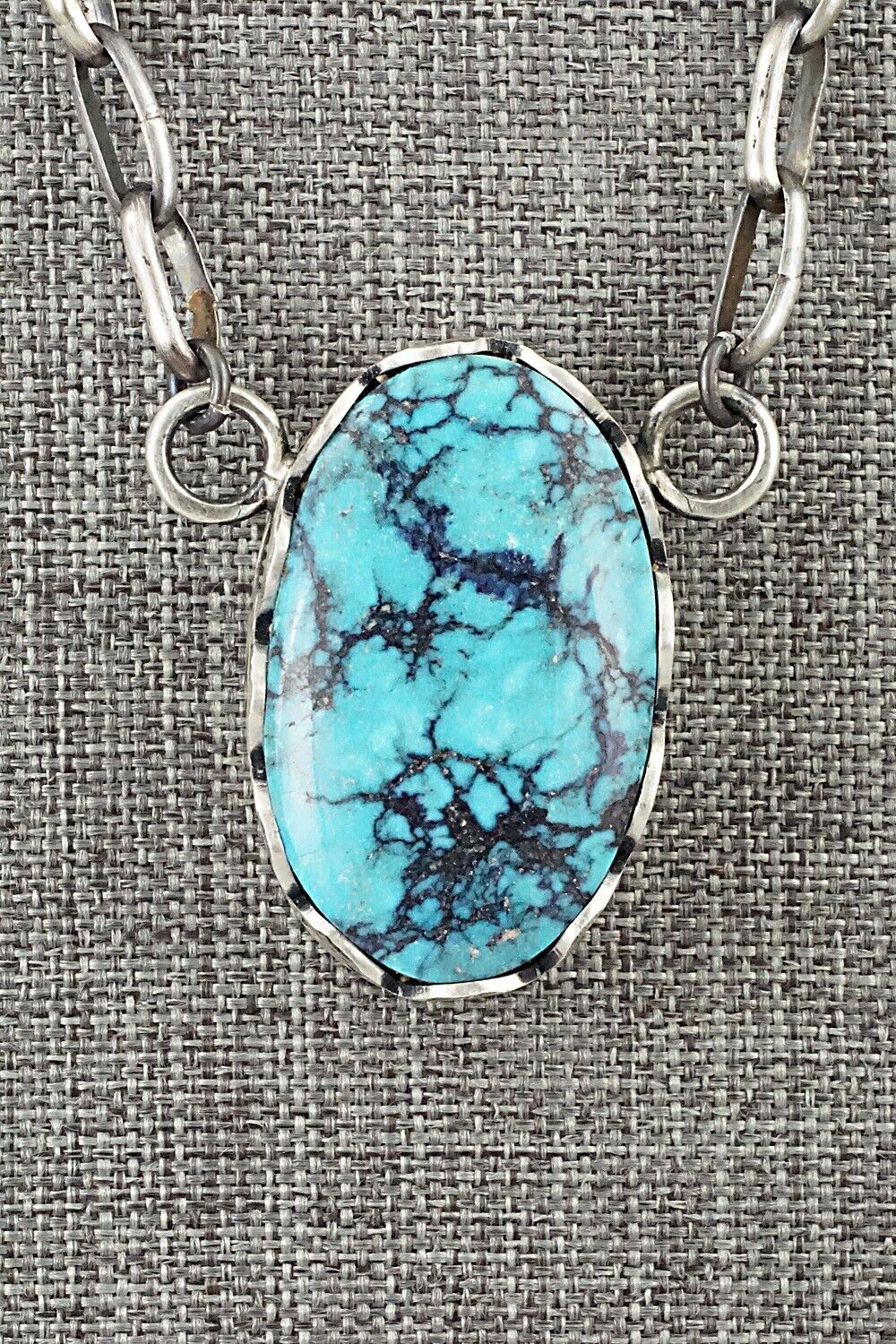 Turquoise & Sterling Silver Necklace - Paul Livingston