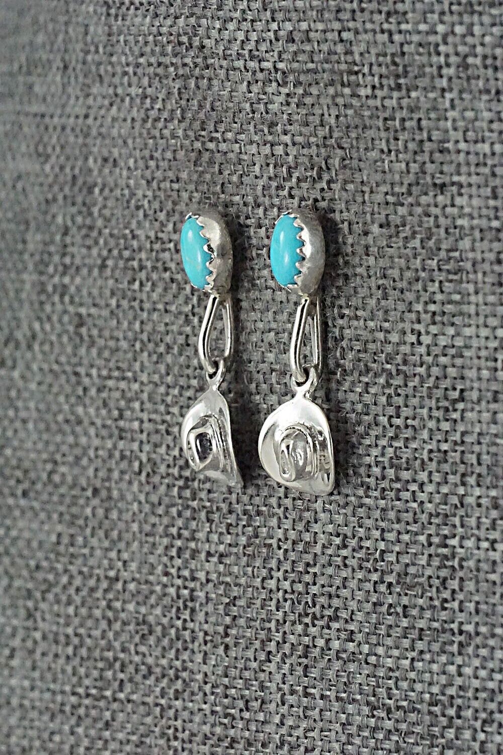 Turquoise & Sterling Silver Earrings - Sharon McCarthy