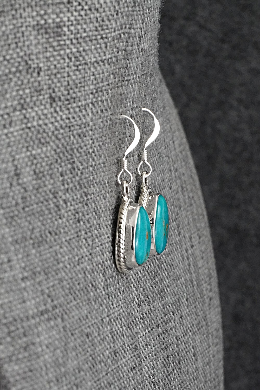 Turquoise & Sterling Silver Earrings - Sharon McCarthy