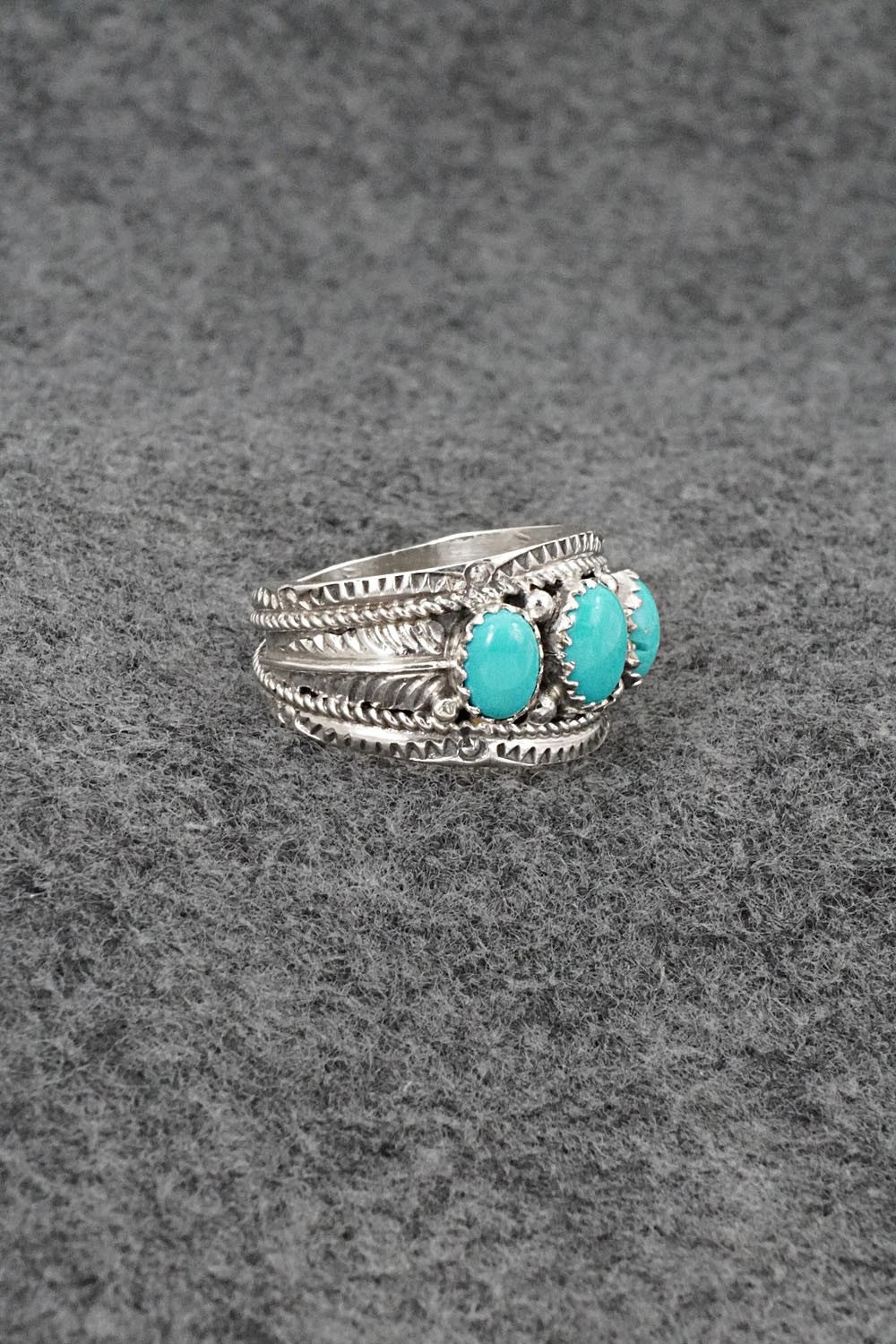 Turquoise & Sterling Silver Ring - Betty Begaye - Size 10