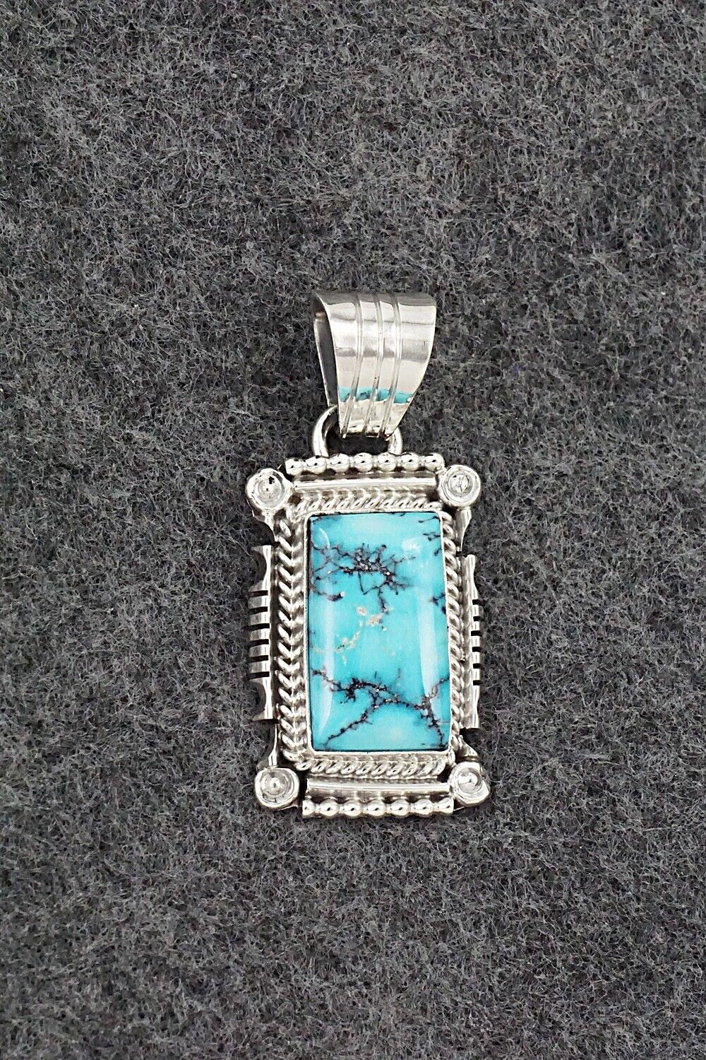 Turquoise & Sterling Silver Pendant - Daniel Benally