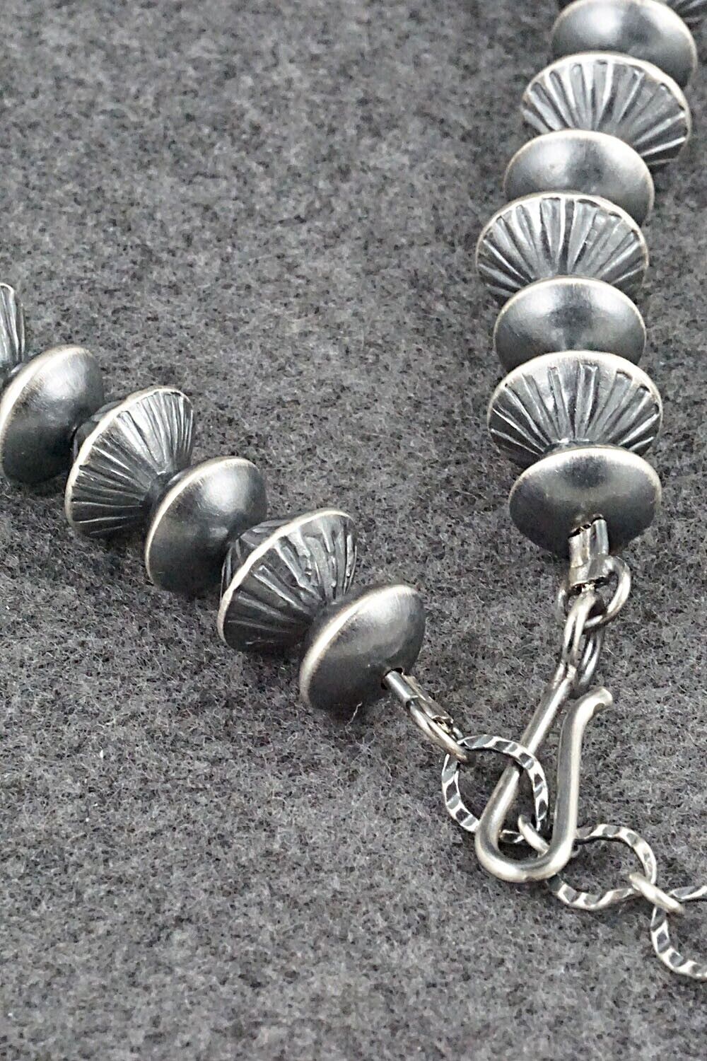 Sterling Silver Navajo Pearl Necklace 18" - Preston Haley