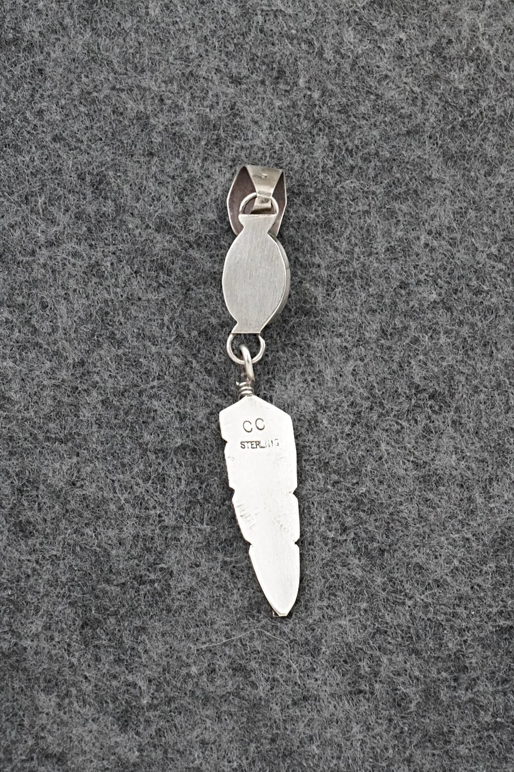 Turquoise & Sterling Silver Pendant - Chris Charley