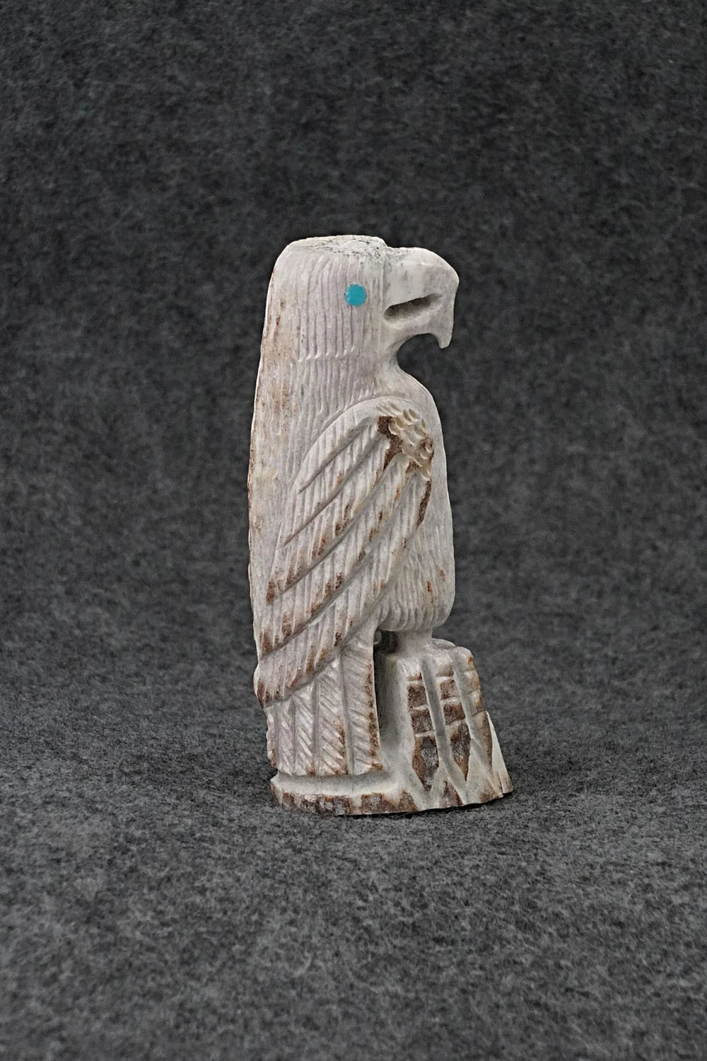 Eagle Zuni Fetish Carving - Gerrick Weeka