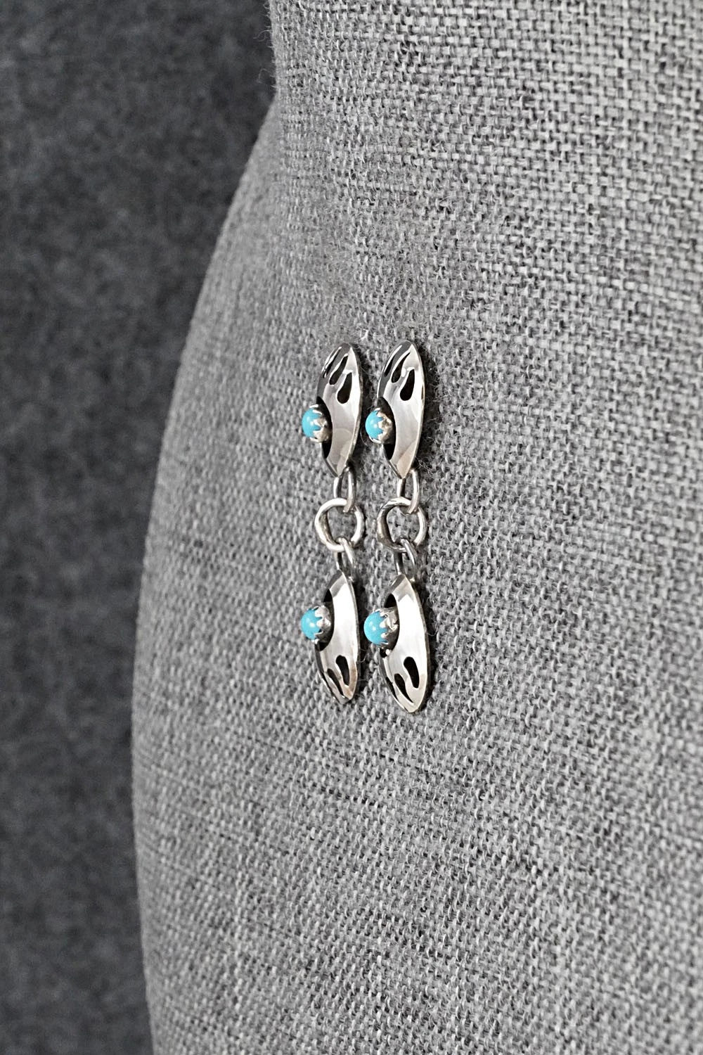 Turquoise & Sterling Silver Earrings - Cynthia John