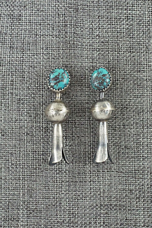 Turquoise & Sterling Silver Earrings - Emily Tsosie