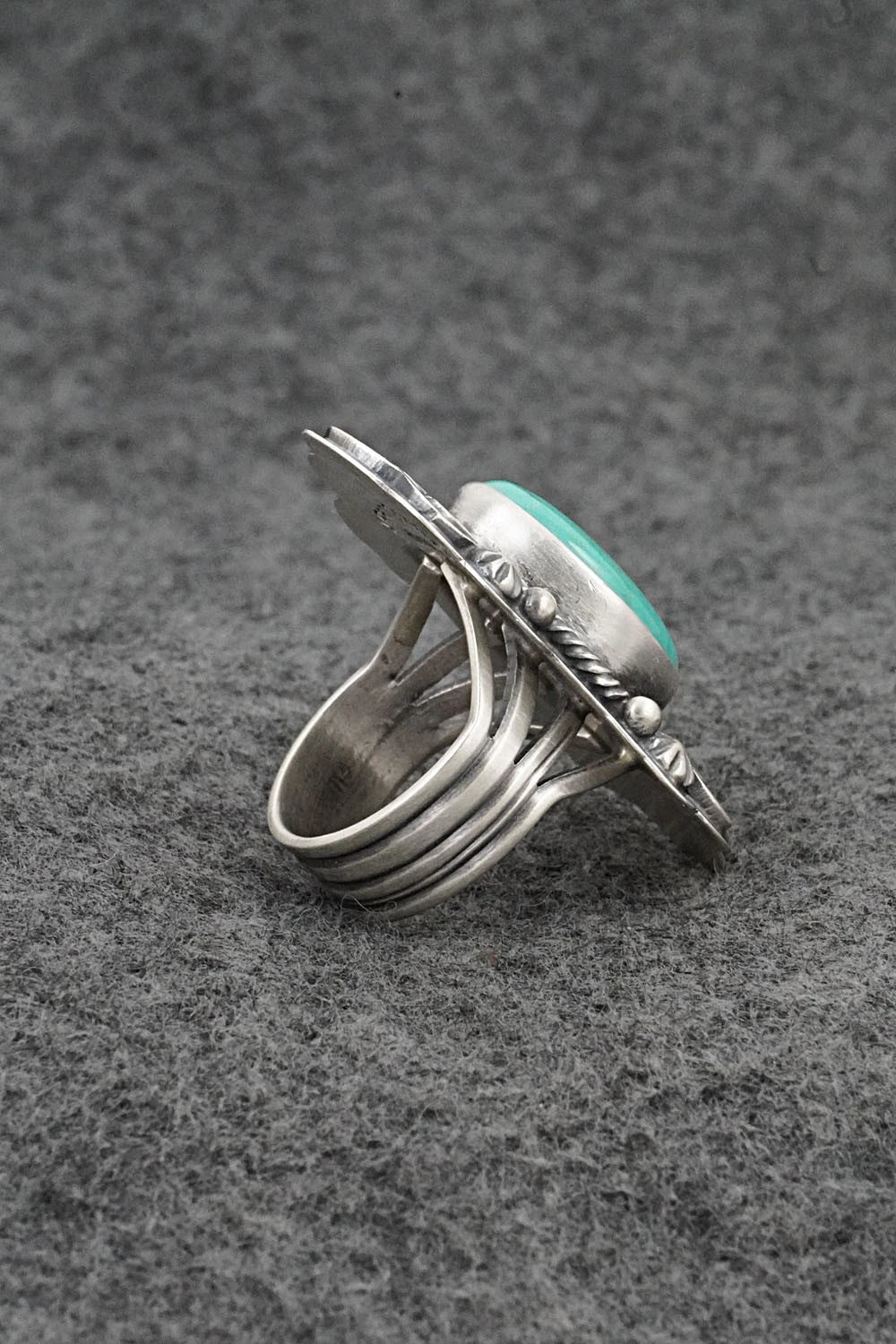 Turquoise & Sterling Silver Ring - Randy Boyd - Size 6.5