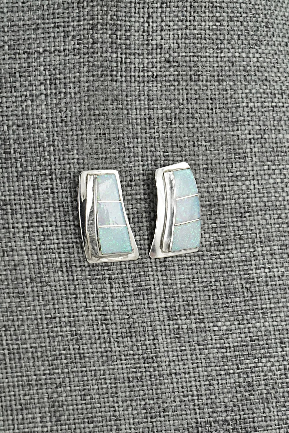 Opalite & Sterling Silver Earrings - Nathaniel Johnson