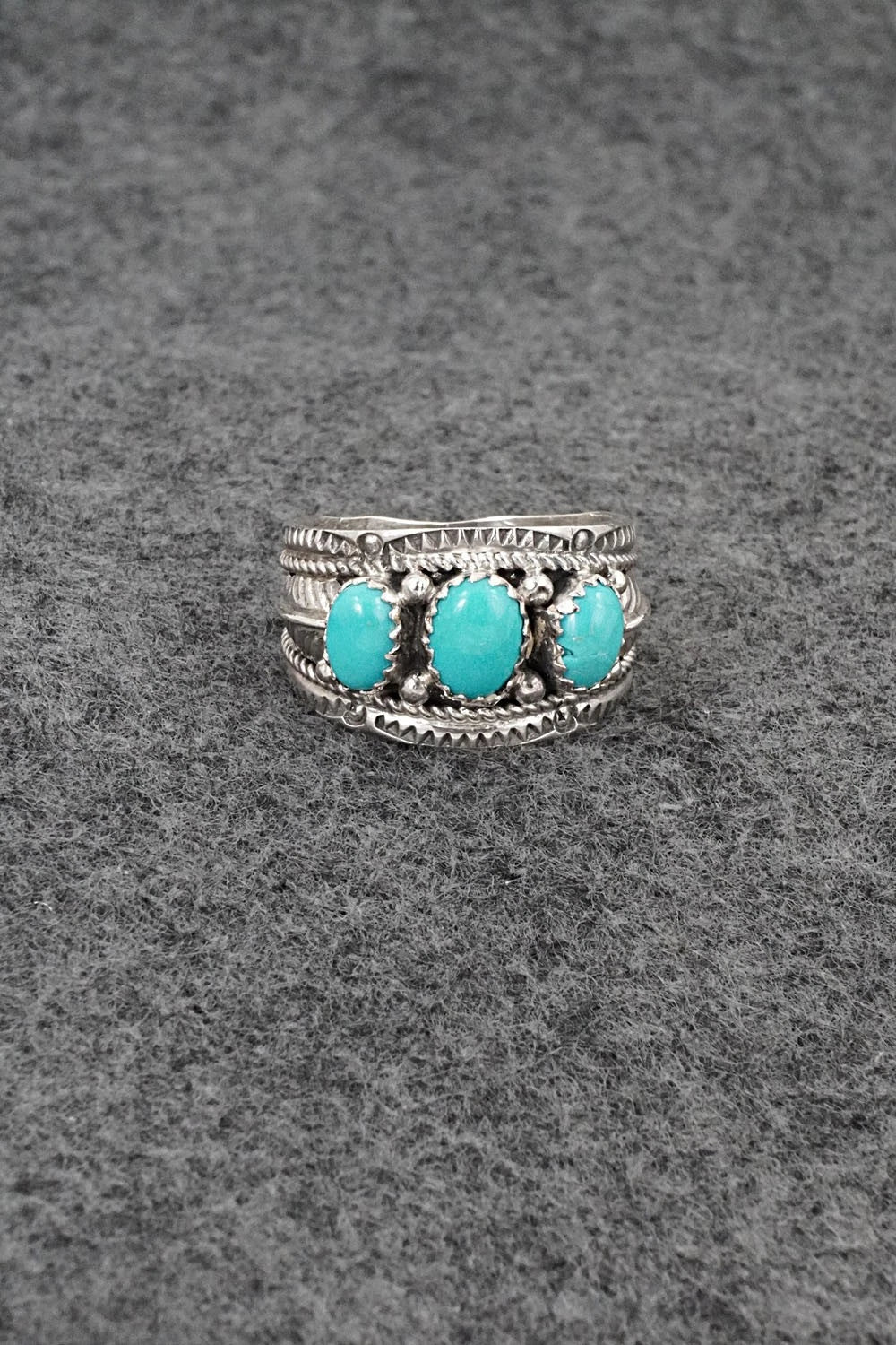 Turquoise & Sterling Silver Ring - Betty Begaye - Size 10