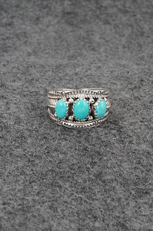 Turquoise & Sterling Silver Ring - Betty Begaye - Size 10