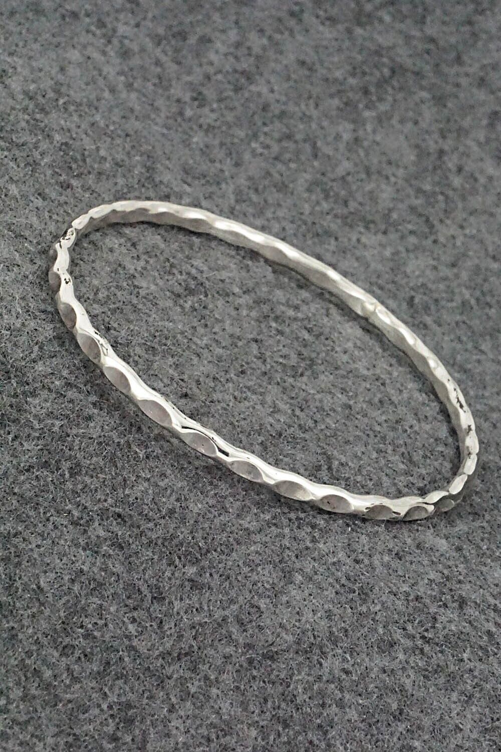 Sterling Silver Bangle Bracelet - Elaine Tahe