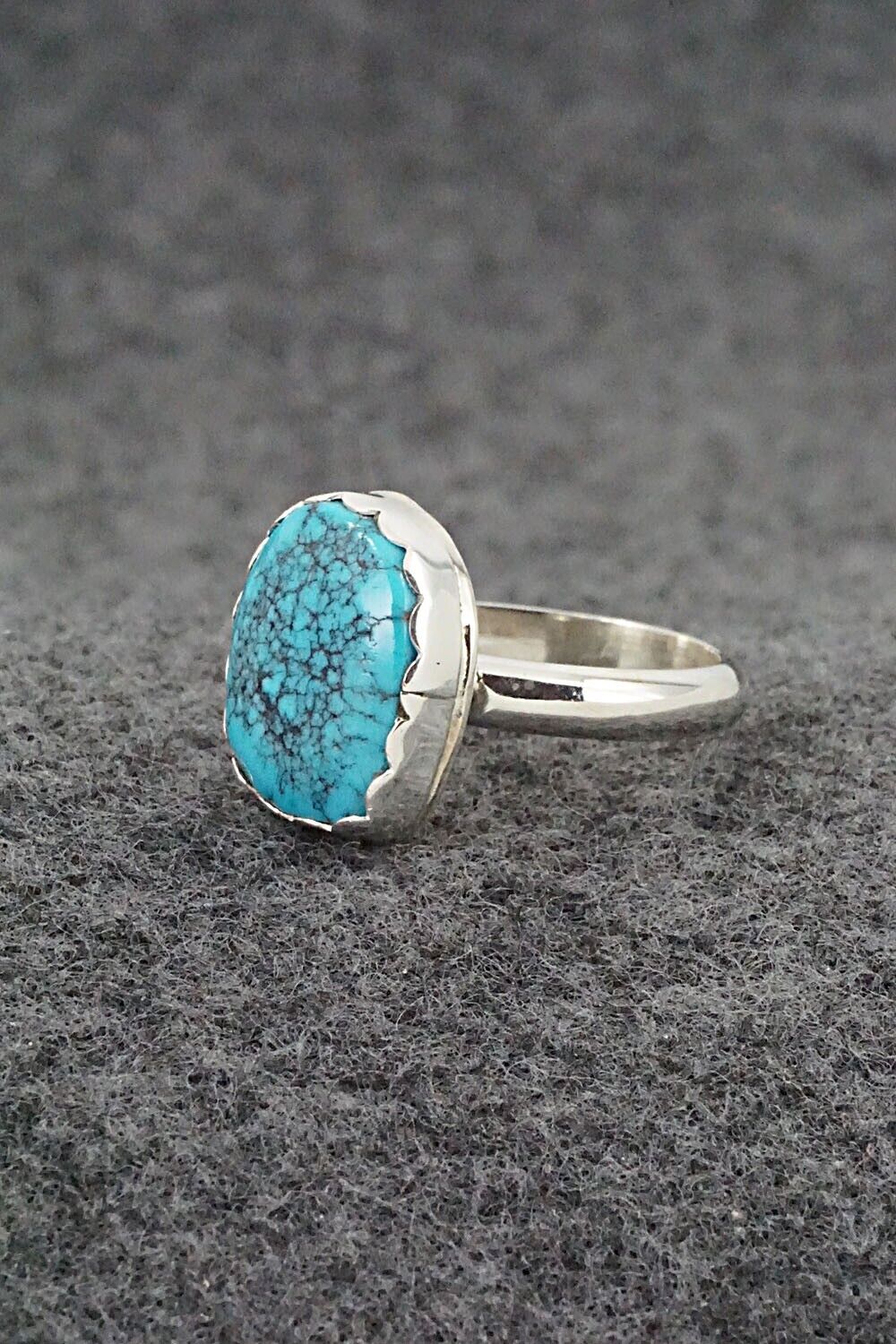 Turquoise & Sterling Silver Ring - Isabelle John - Size 7