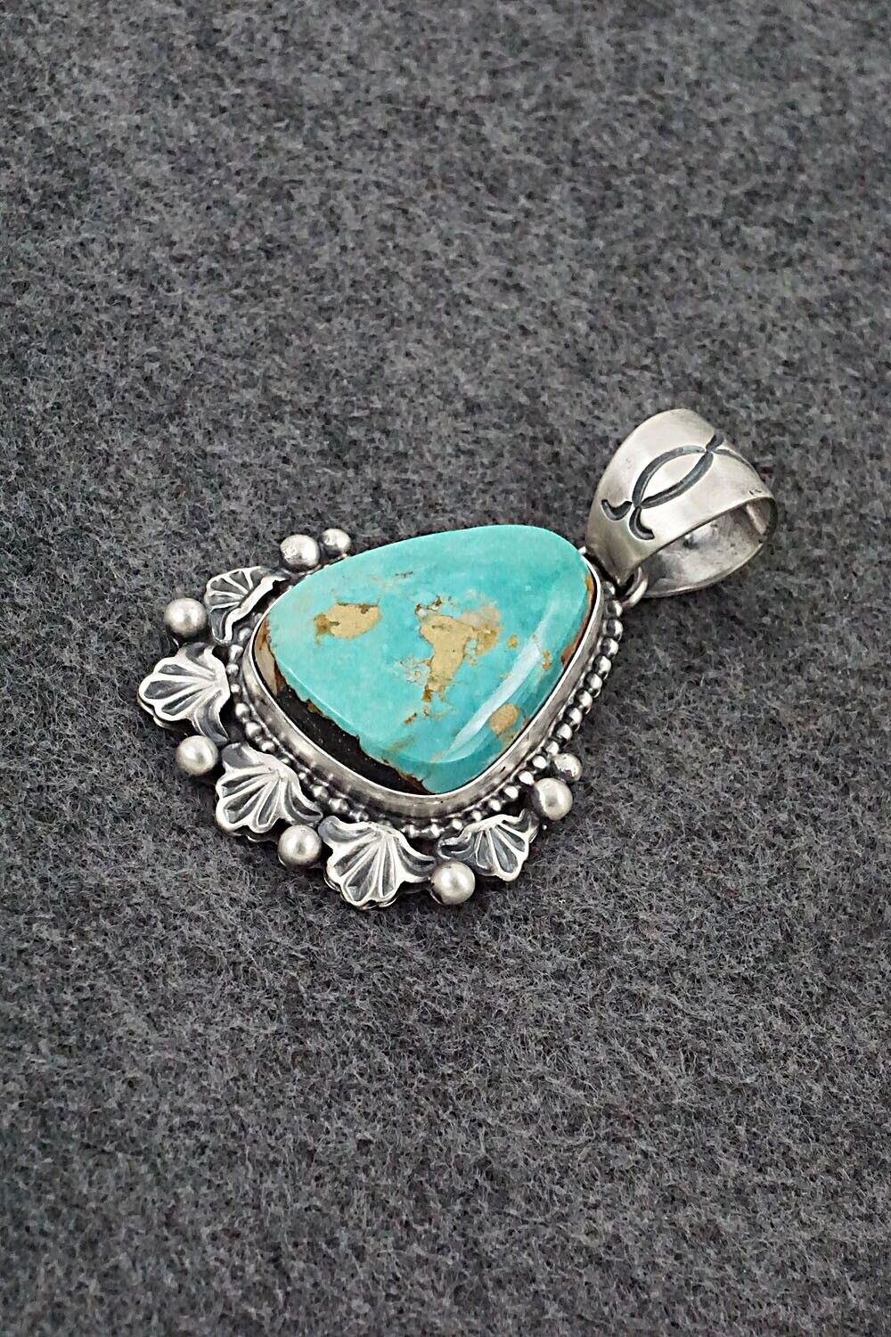 Turquoise & Sterling Silver Pendant - Randy Boyd