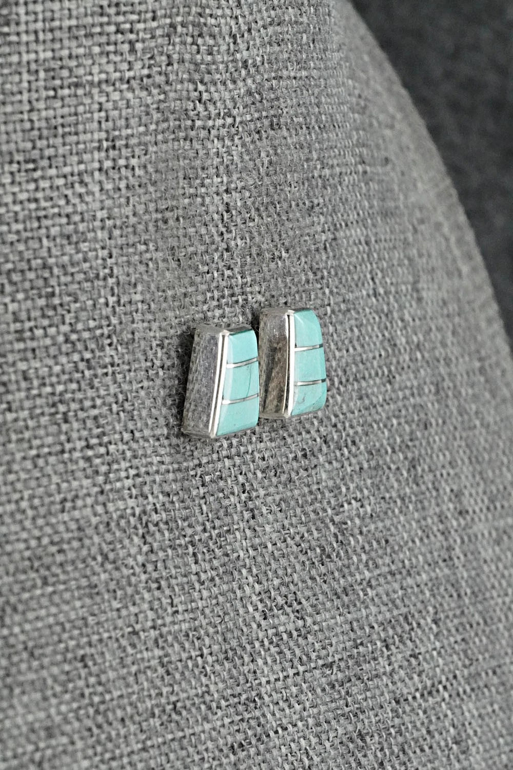 Turquoise and Sterling Silver Earrings - Michelle Haloo