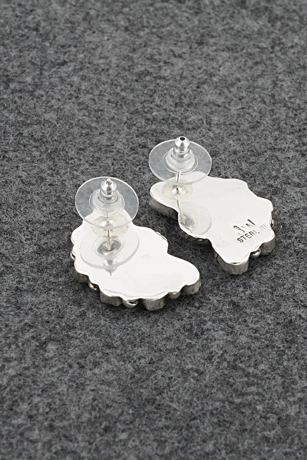 Turquoise & Sterling Silver Earrings - Justina Wilson