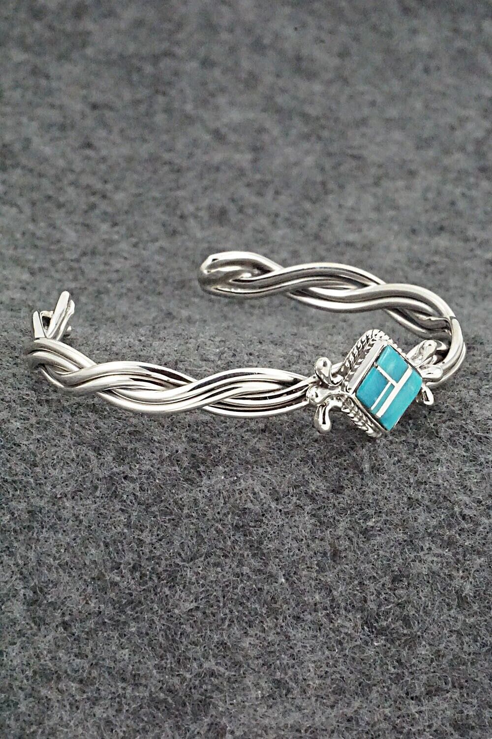 Turquoise & Sterling Silver Bracelet - James Manygoats