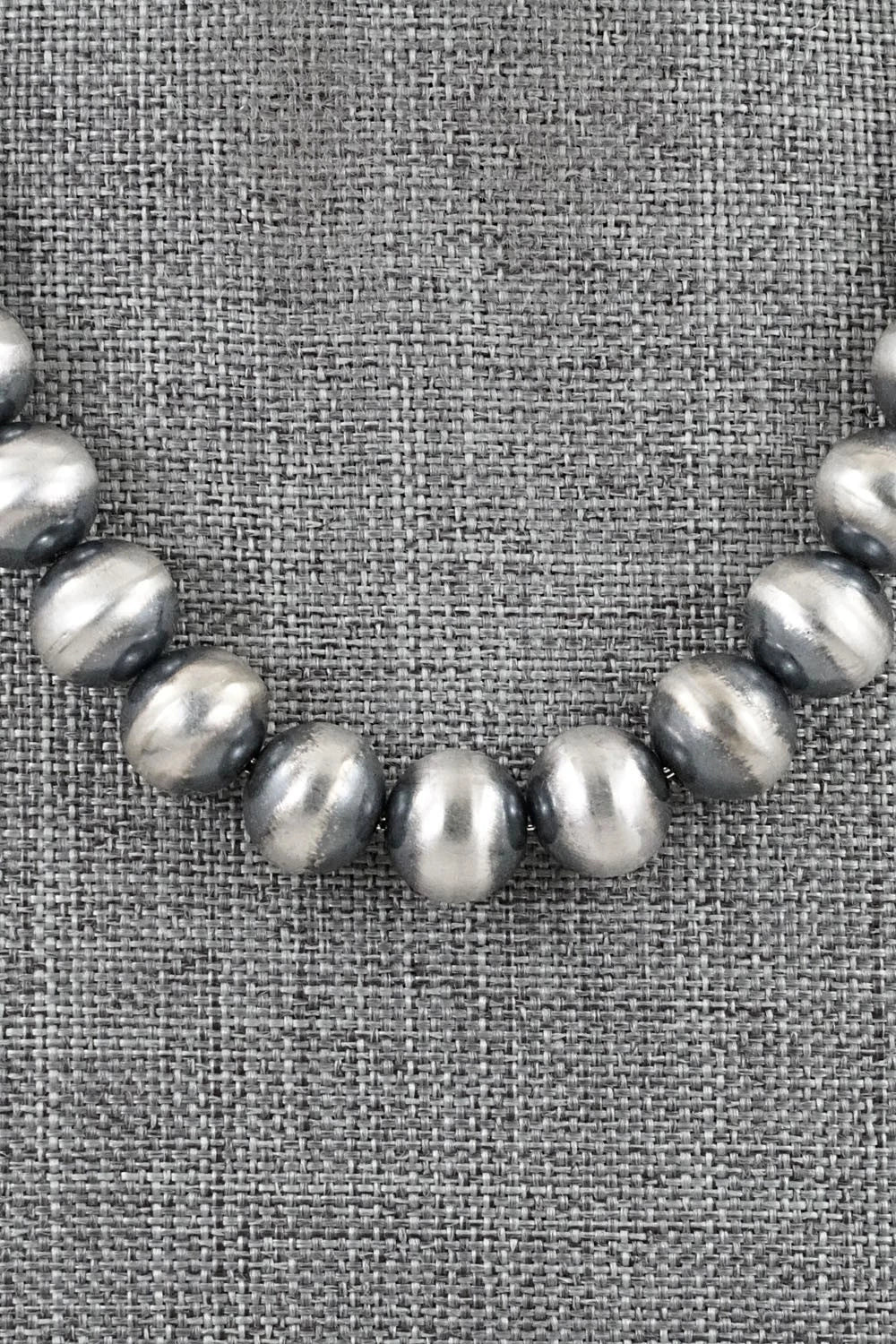 Sterling Silver Navajo Pearl Necklace 16" - Bryannen Halwood