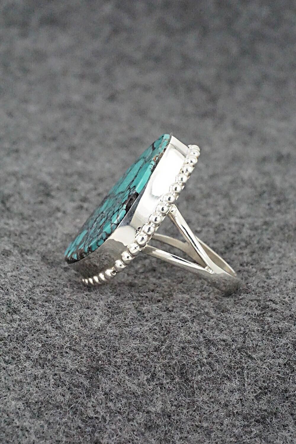 Turquoise & Sterling Silver Ring - Larry Castillo - Size 7