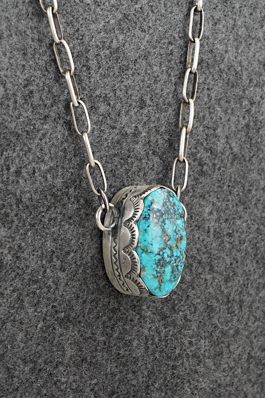 Turquoise & Sterling Silver Necklace - Randy Boyd