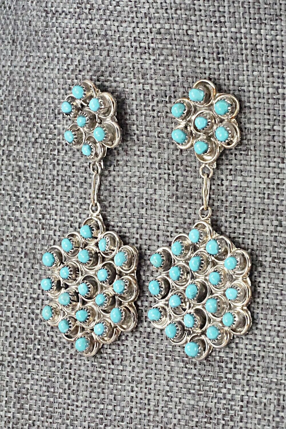 Turquoise & Sterling Silver Earrings - Waylon Johnson