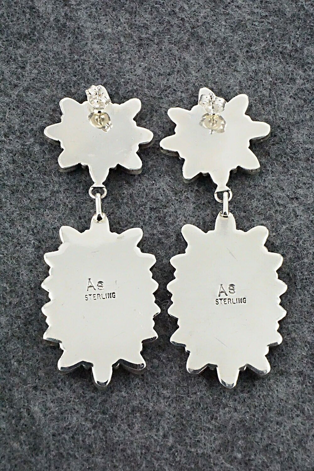 Turquoise & Sterling Silver Earrings - Anthony Skeets