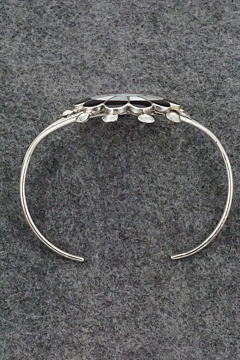 Multi-Stone & Sterling Silver Inlay Bracelet - Pauline Lonjose