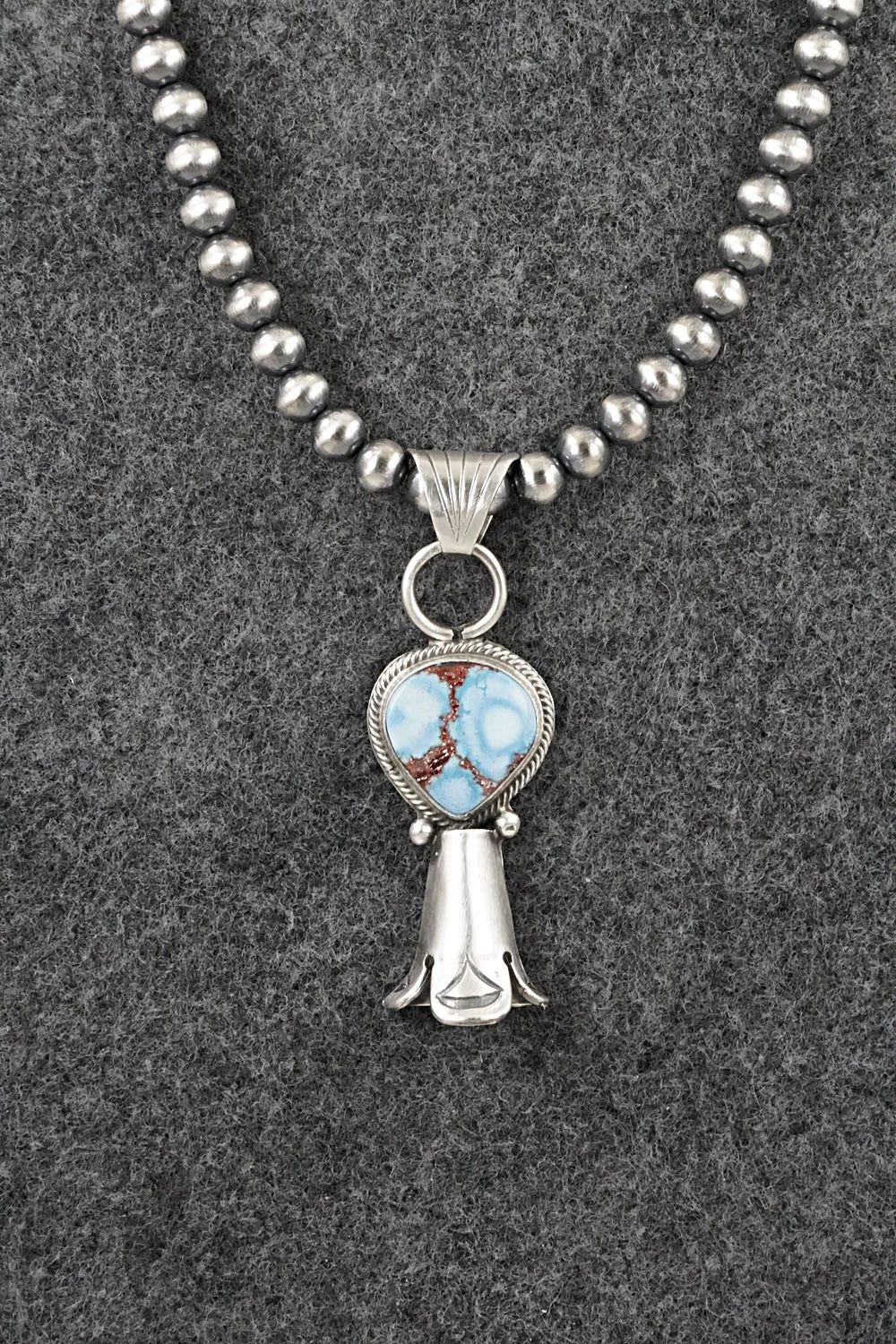 Turquoise & Sterling Silver Necklace - Sharon McCarthy