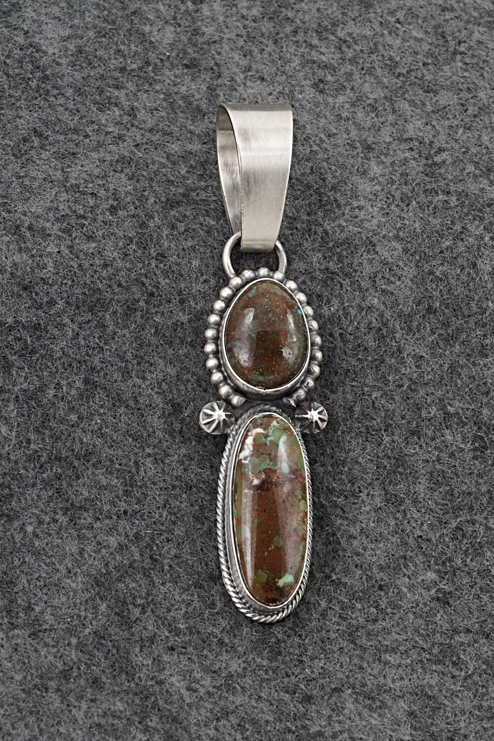 Turquoise & Sterling Silver Pendant - Randy Billy