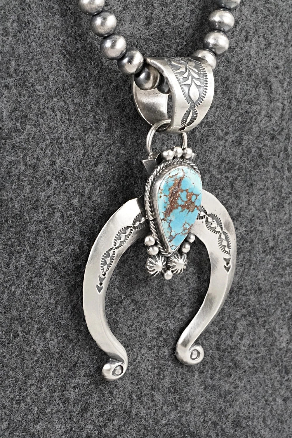 Turquoise & Sterling Silver Necklace - Samuel Yellowhair
