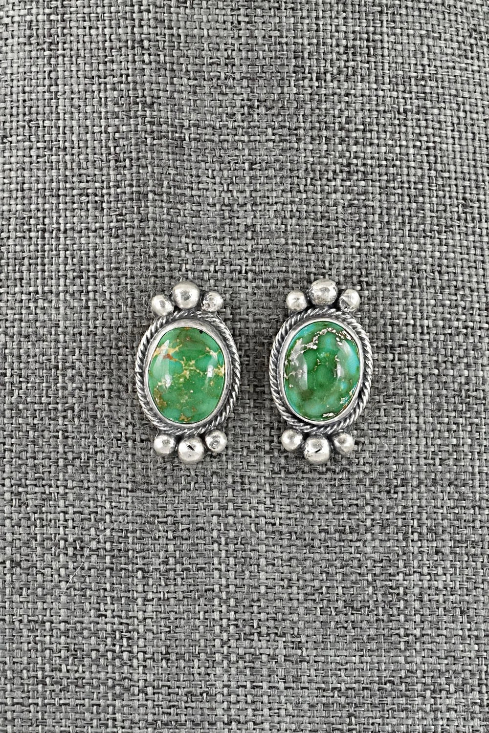 Turquoise & Sterling Silver Squash Blossom Set - Darrin Livingston