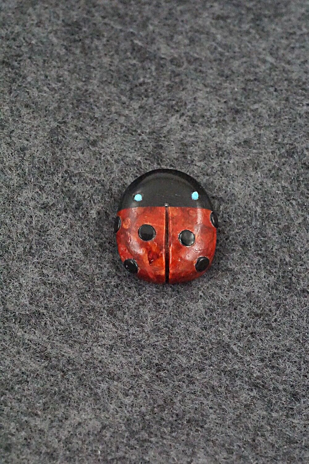 Ladybug Zuni Fetish Carving - Reynold Lunasee