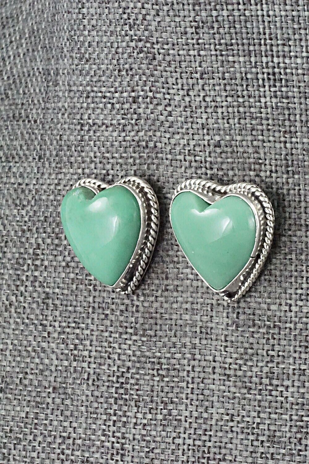 Turquoise and Sterling Silver Earrings - Sharon McCarthy