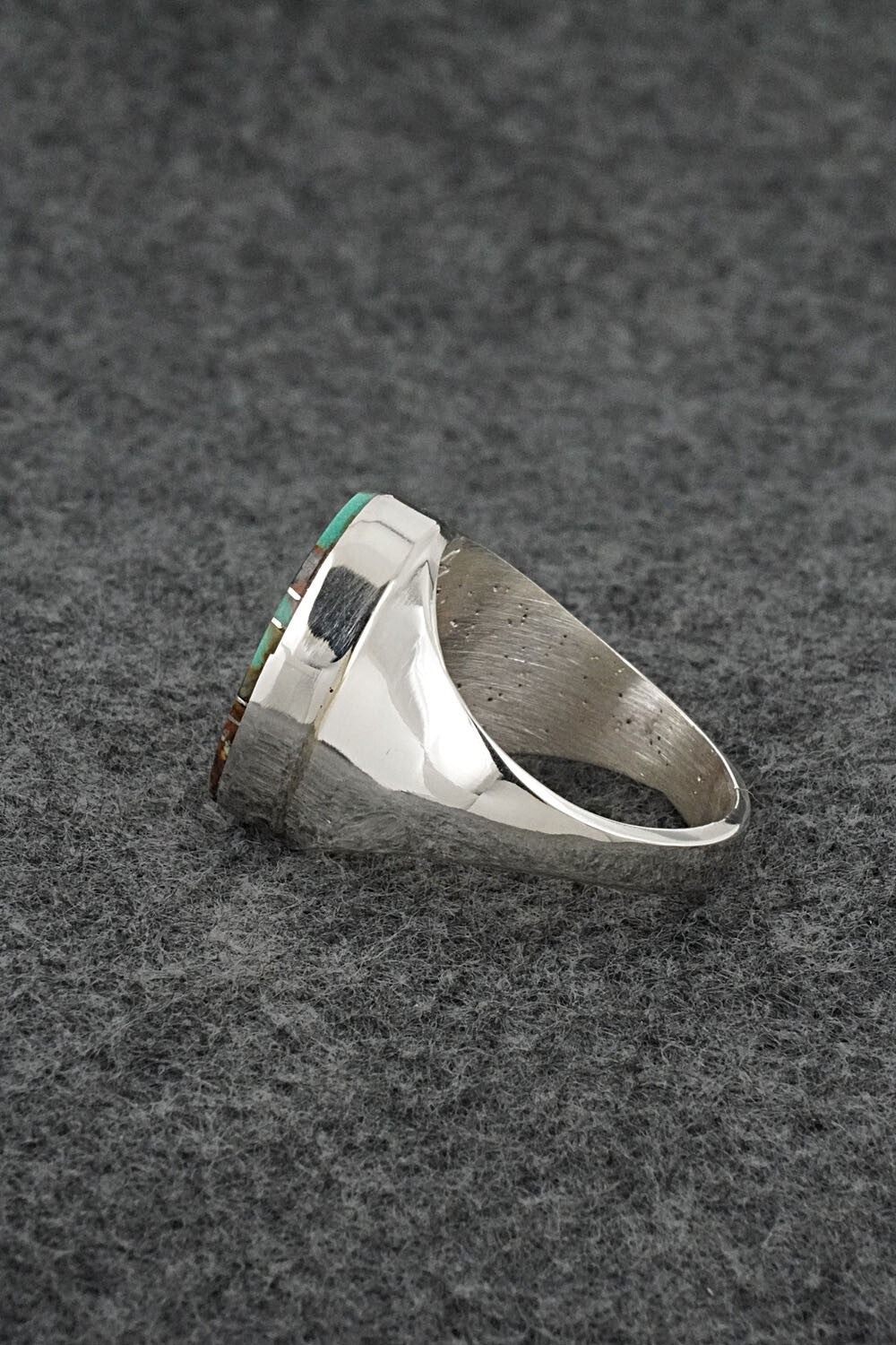 Turquoise & Sterling Silver Ring - Wilbert Gray - Size 11