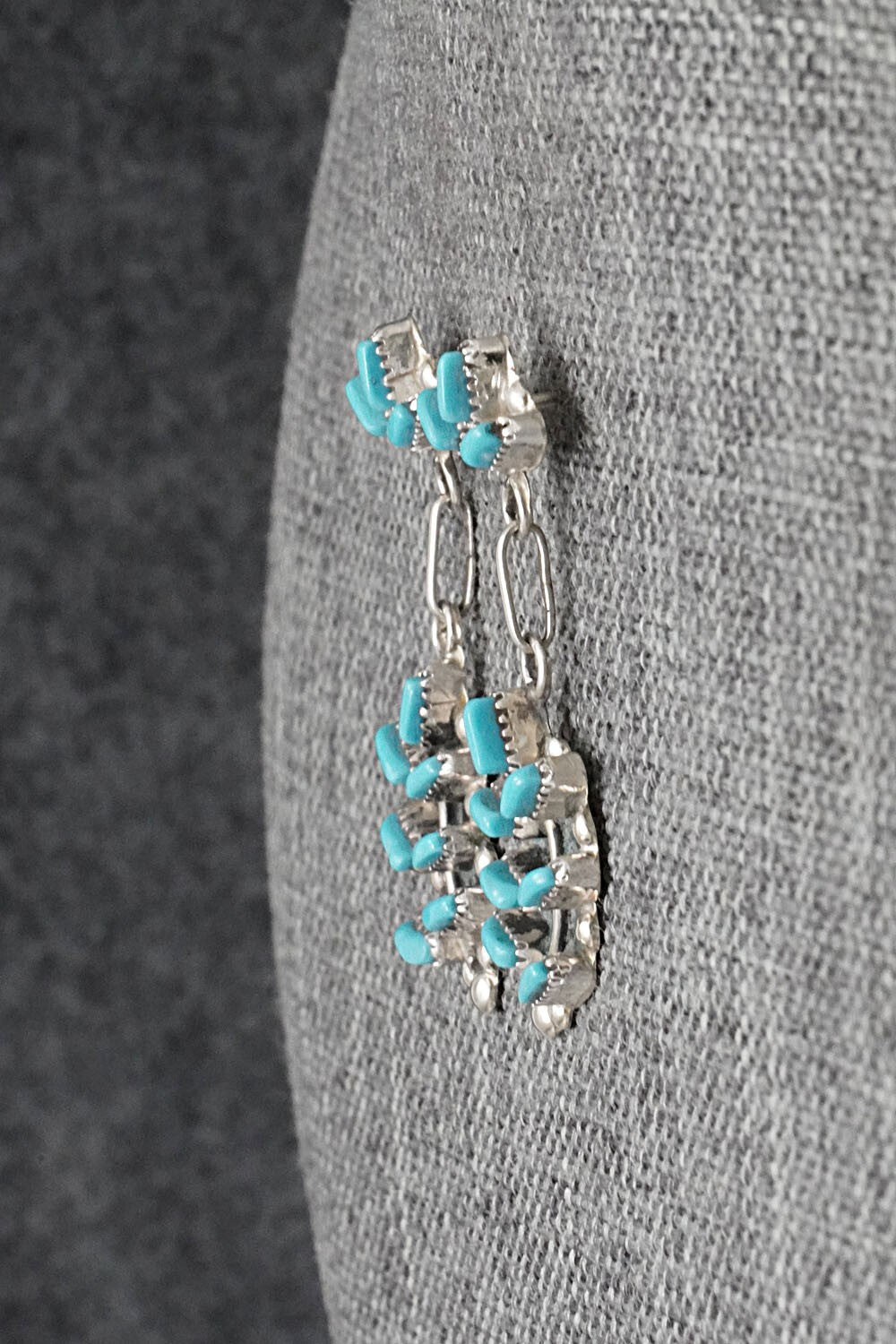 Turquoise & Sterling Silver Earrings - Vickie Johnson