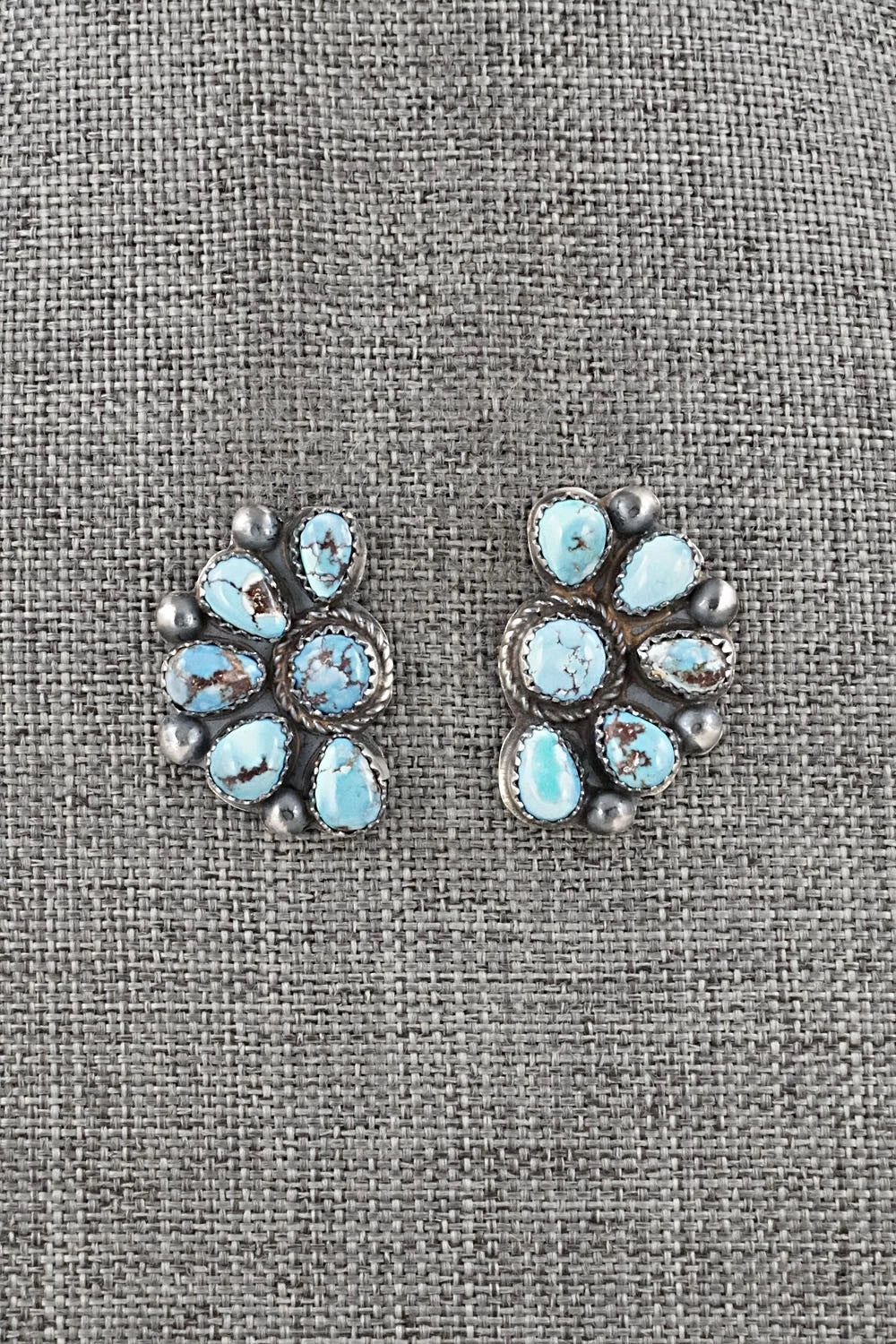 Turquoise & Sterling Silver Earrings - Phil Garcia