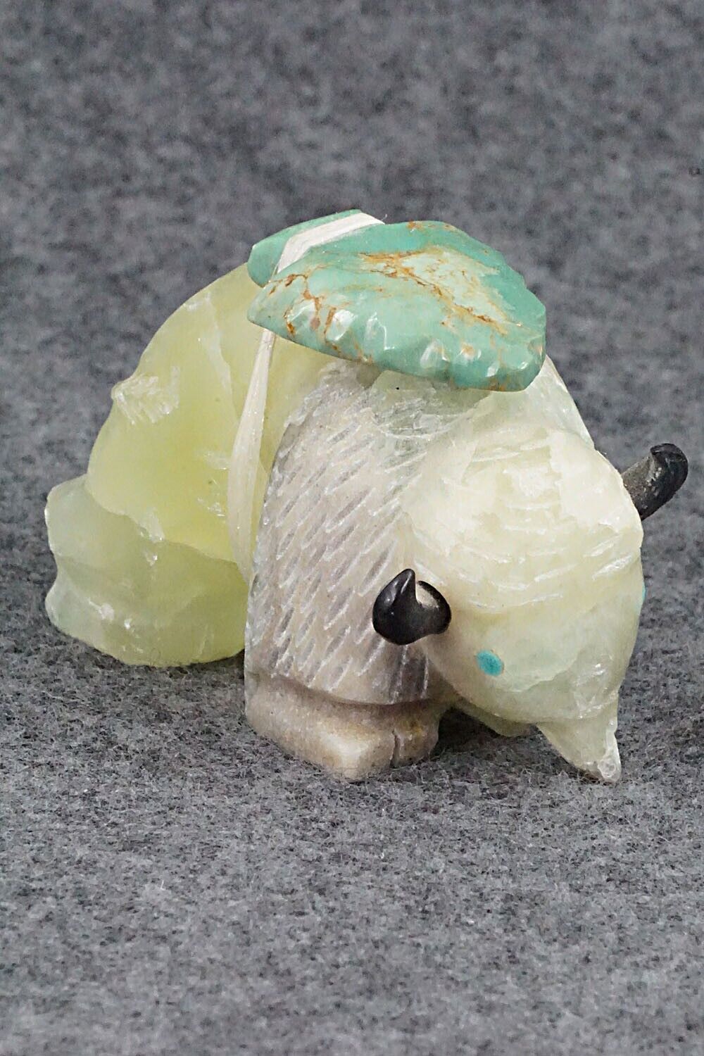 Buffalo Zuni Fetish Carving - Sullivan Shebola