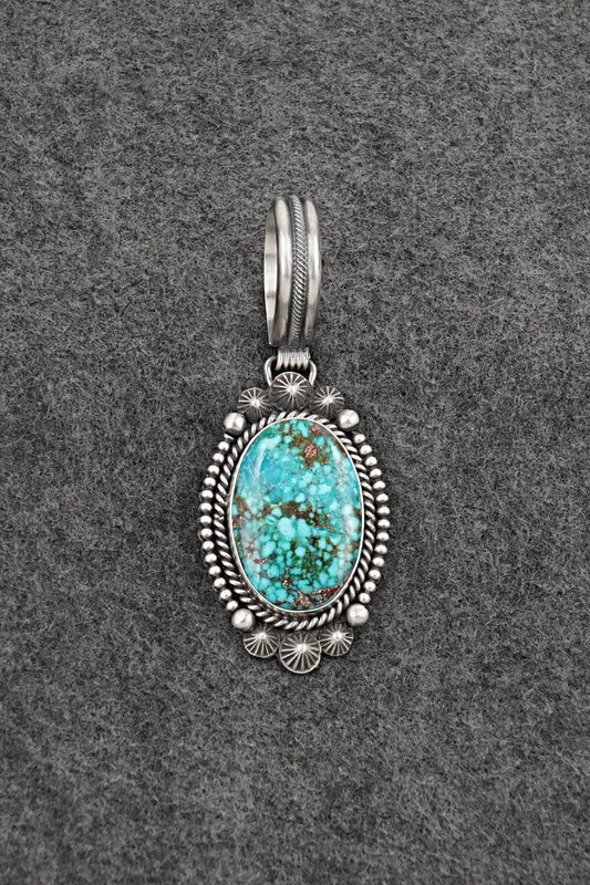 Turquoise & Sterling Silver Pendant - Michael Calladitto