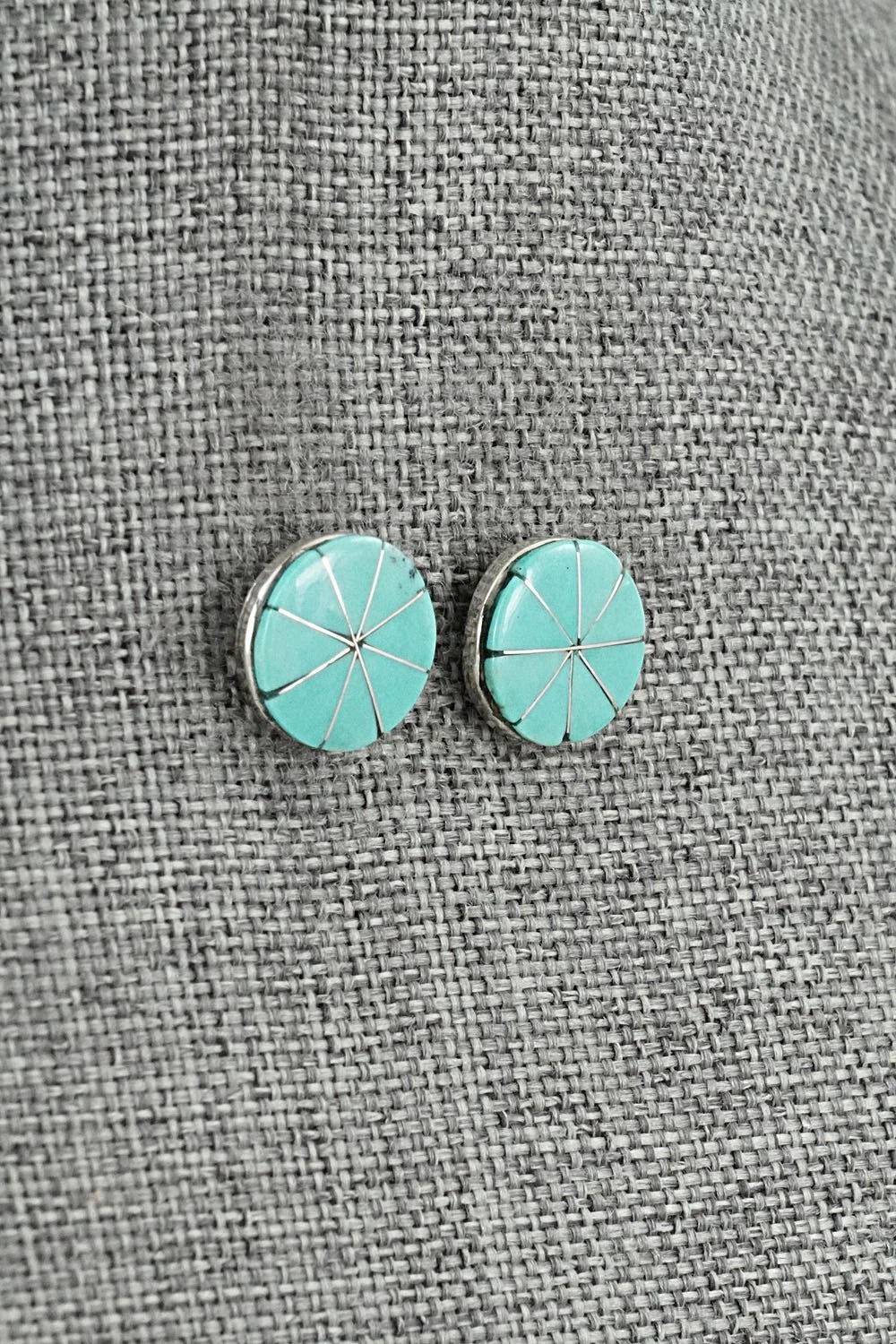 Turquoise & Sterling Silver Earrings - Johnson Laweka