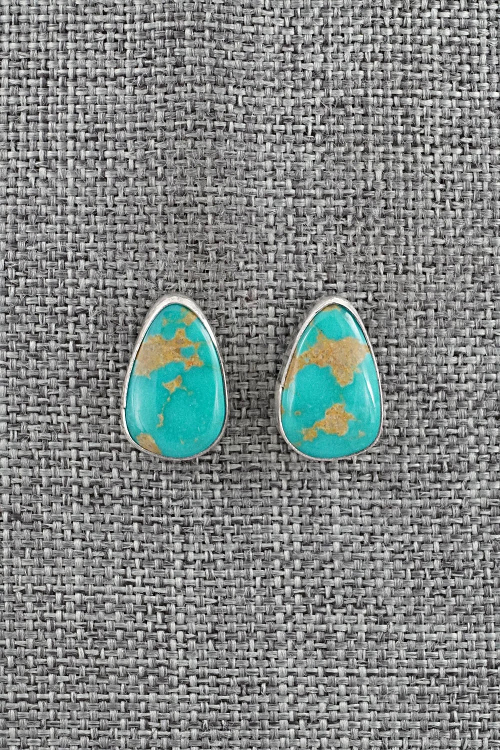 Turquoise & Sterling Silver Earrings - Rosemary Saunders