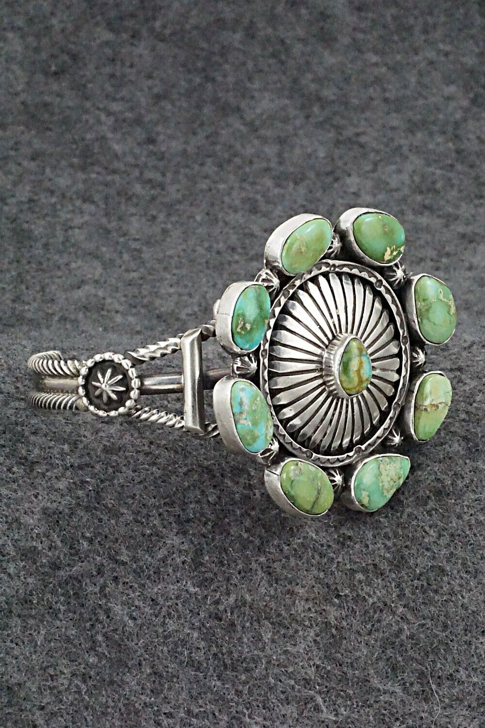 Turquoise & Sterling Silver Bracelet - Harry B. Yazzie